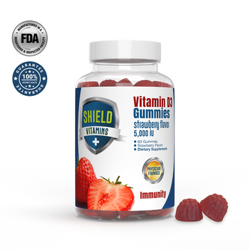 Vitamin D3 Gummies, 5000 IU, by Shield Vitamins